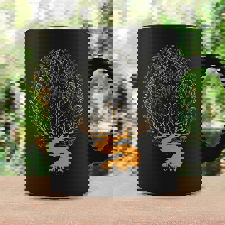 Night Fall Tree Leaves Skeleton Plant Nature Lover Graphic Print Coffee Mug Gifts ideas