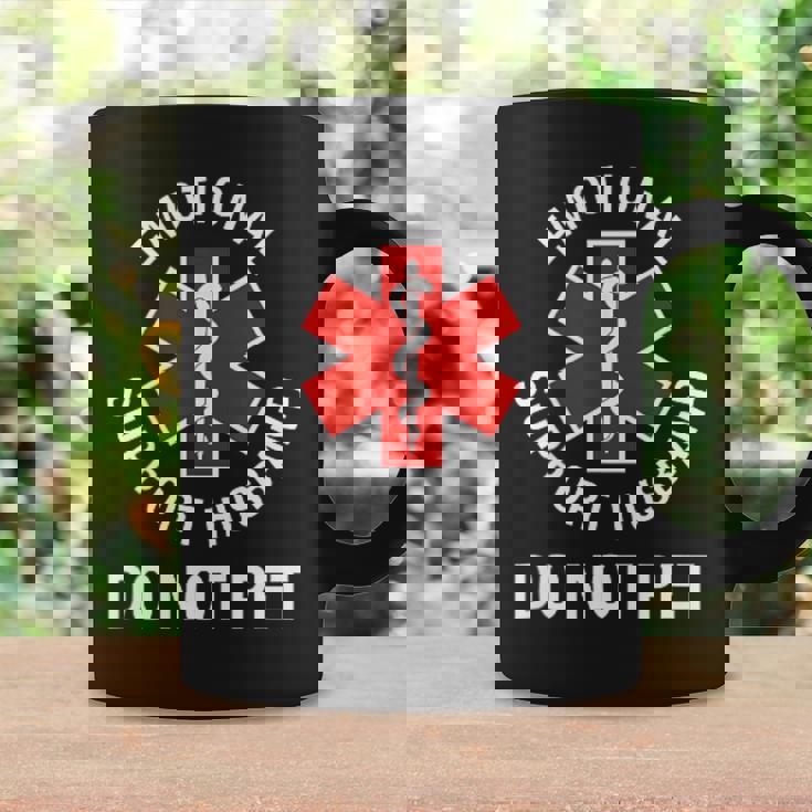 Do Not Pet Emotional Support Husband 2 Side Coffee Mug Gifts ideas