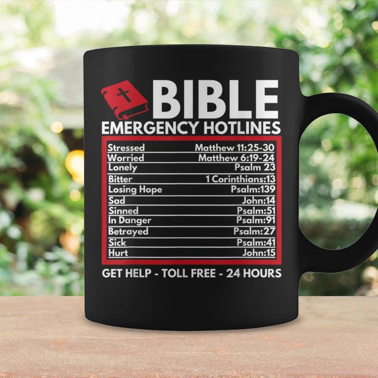 Taza Cristiana Mike Apparel 325ml Números De Emergencia De La Biblia Regalo Blanco