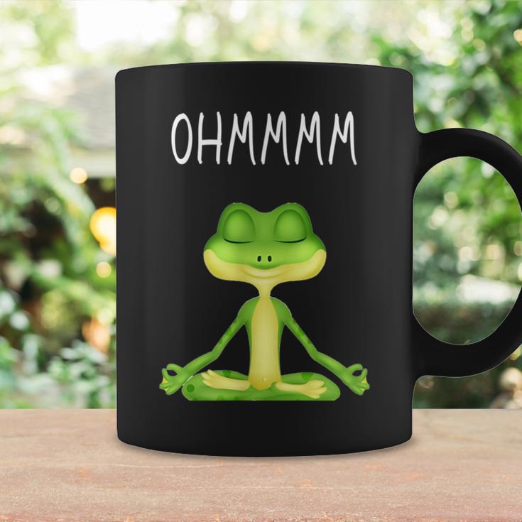 Ohmmmm With Saying Frog Meditation S Tassen Geschenkideen