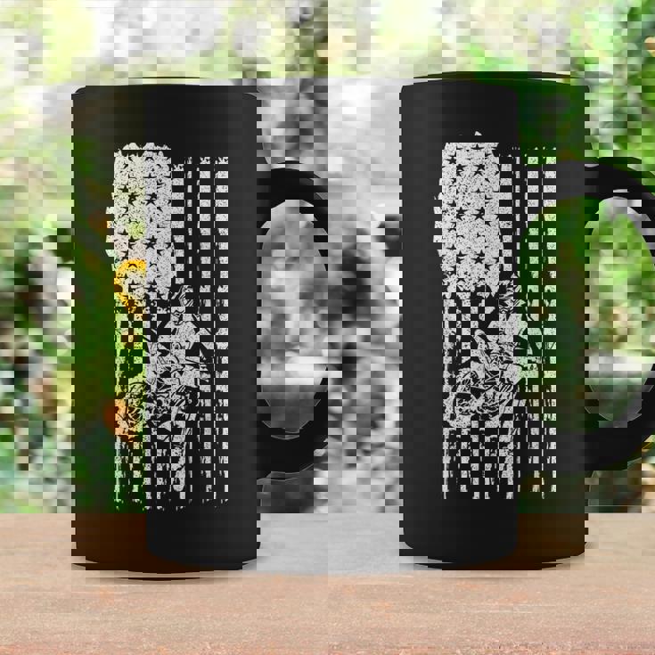 Patriotic Dirt Biking American Flag Rider Motocross Riding Graphic Print Coffee Mug Gifts ideas