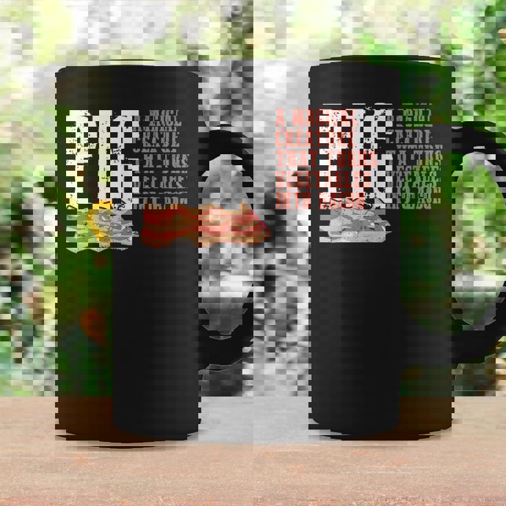 Pig A Magical Creature That Turns Vegetable Into Bacon Quote Graphic Print Coffee Mug Gifts ideas