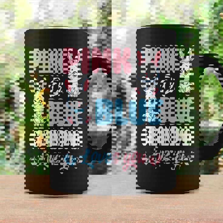 Pink Or Blue Grandma Loves You Bunny Gender Reveal Party Coffee Mug Gifts ideas
