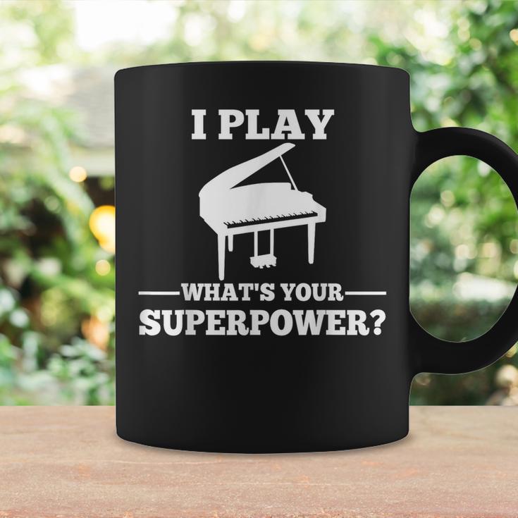 I Play Piano What Is Your Superpower Tassen Geschenkideen