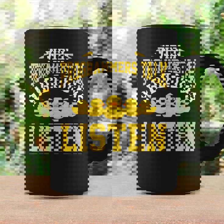 Programador Informático Codificaciónentilador De Pato De Goma Taza de café Ideas de regalos