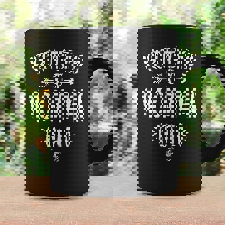 Promoted To Momma Again New Mom Mama To Be Mother's Day Graphic Print Coffee Mug Gifts ideas