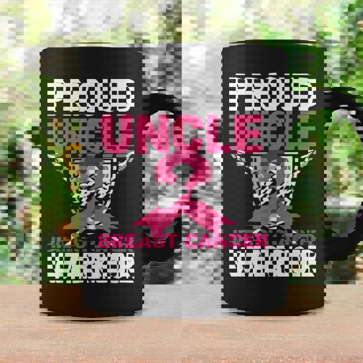 Proud Uncle Warrior Breast Cancer Awareness Coffee Mug Gifts ideas
