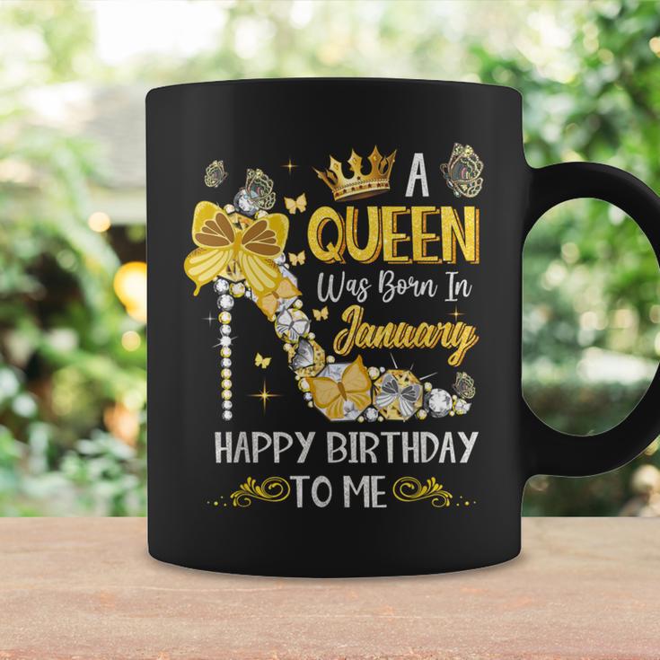 A Queen Was Born In January Happy Birthday Tassen Geschenkideen