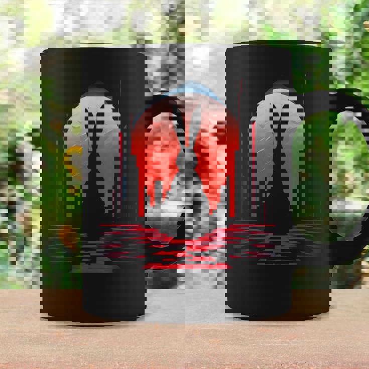 Rabbit Lover Polygon Animal Pixel Art Graphic Hare Graphic Print Coffee Mug Gifts ideas