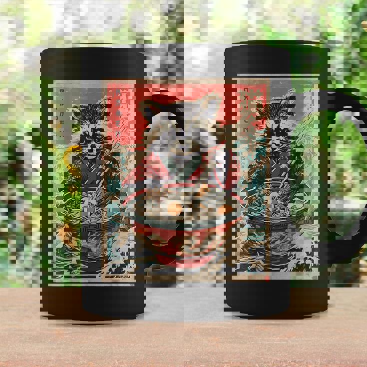 Raccoon Eating Ramen Japanese Noodles Racoon Anime Coffee Mug Gifts ideas