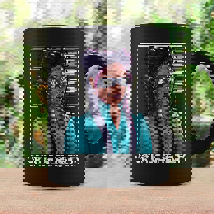 Realidadirtual Japonés Samurai Katana Chica Gamer Gaming Taza de café Ideas de regalos
