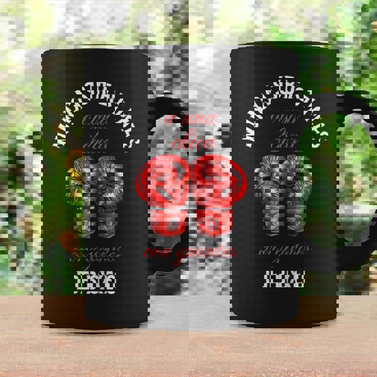 Regalo Boxeadora Humor Boxeo Divertida Chica Taza de café Ideas de regalos