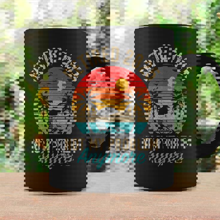 Retired 2025 Not My Problem Anymore Vintage Retirement Coffee Mug Gifts ideas