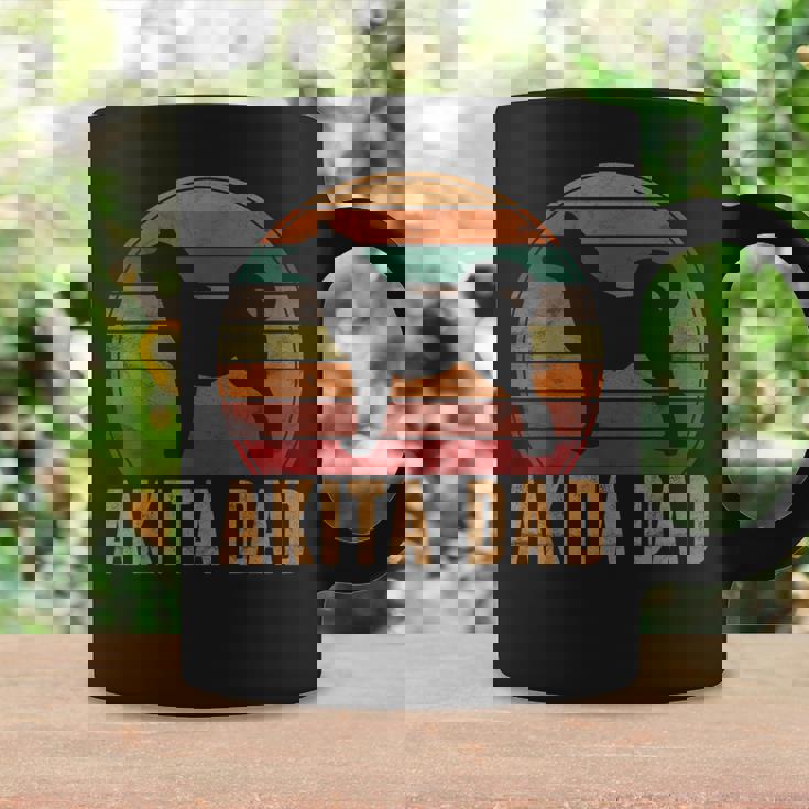 Retro Akita Dad Akita Daddy Dog Owner Pet Father Coffee Mug Gifts ideas