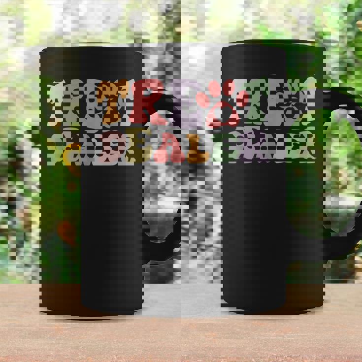 Retro Groovy Treat Dealer Dogs Owner Treats Pet Dog Lover Coffee Mug Gifts ideas