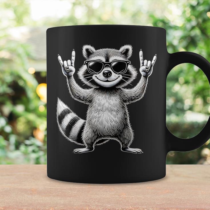 Retro Raccoon Rock Music Children Raccoon Tassen Geschenkideen