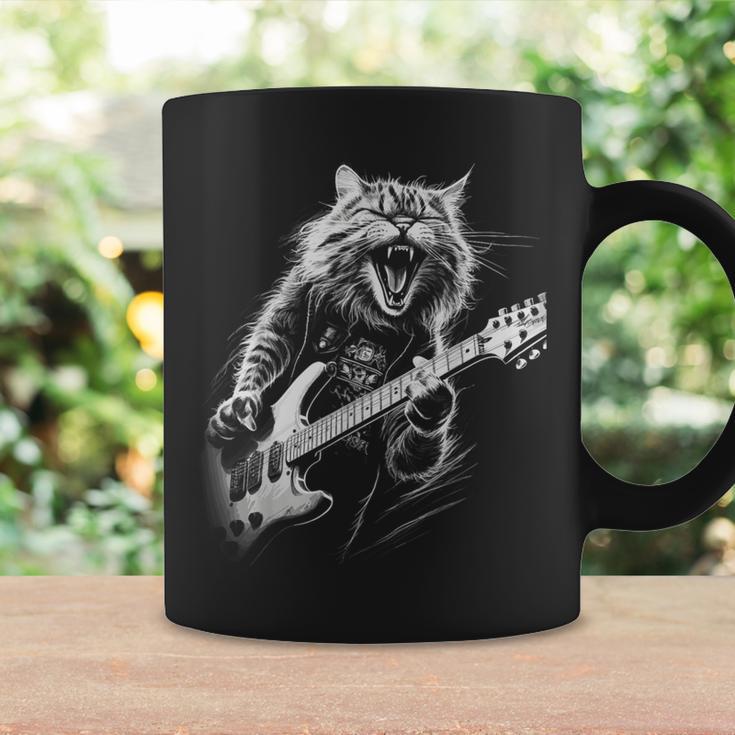 Rock Cat With Guitar Cat Motif Man Woman Tassen Geschenkideen