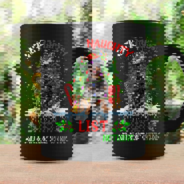 Rottweiler Christmas On The Naughty List And I Regret Graphic Print Coffee Mug Gifts ideas