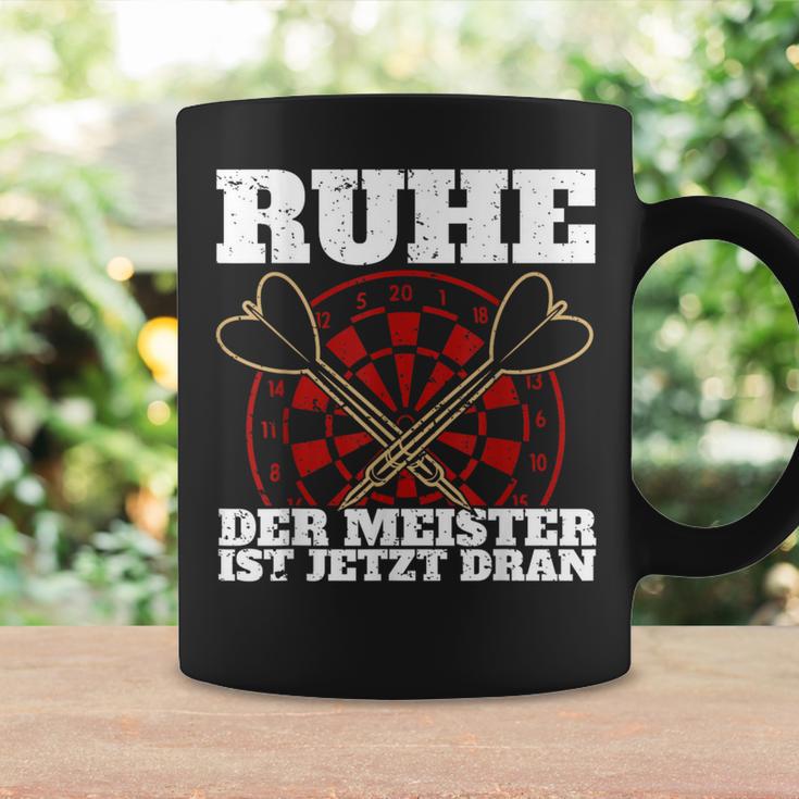 With Ruhe Der Meister Ist Dran Dart Player Tassen Geschenkideen