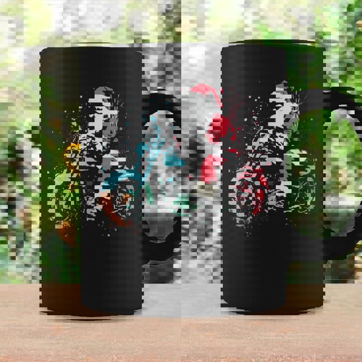 Santa Claus Motorcycle Vintage Christmas Biker Lover Coffee Mug Gifts ideas
