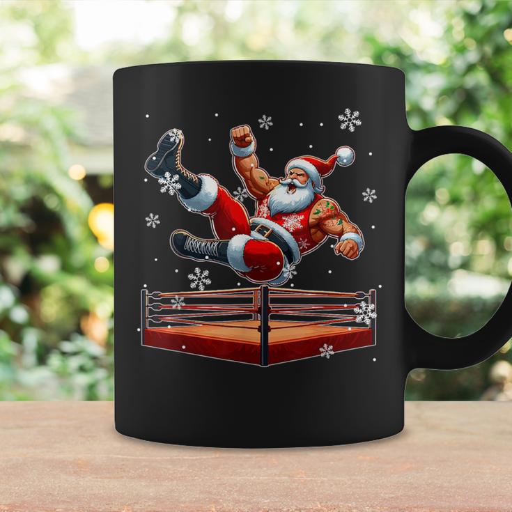 Santa Wrestling Christmas Wrestler Matching Sport Lover Tassen Geschenkideen