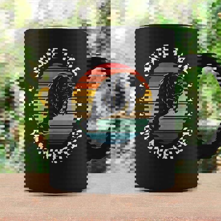 Save The Manatees Earth Day Manatee Sea Cows Water Pollution Graphic Print Coffee Mug Gifts ideas