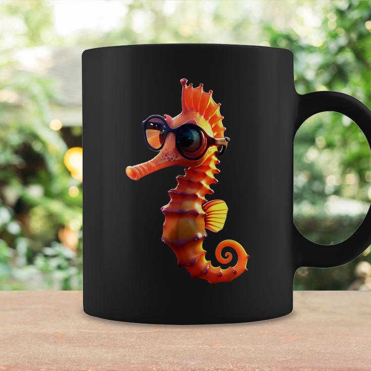 Seahorse With Sunglasses Aquarist Ocean Cute Seahorse Tassen Geschenkideen