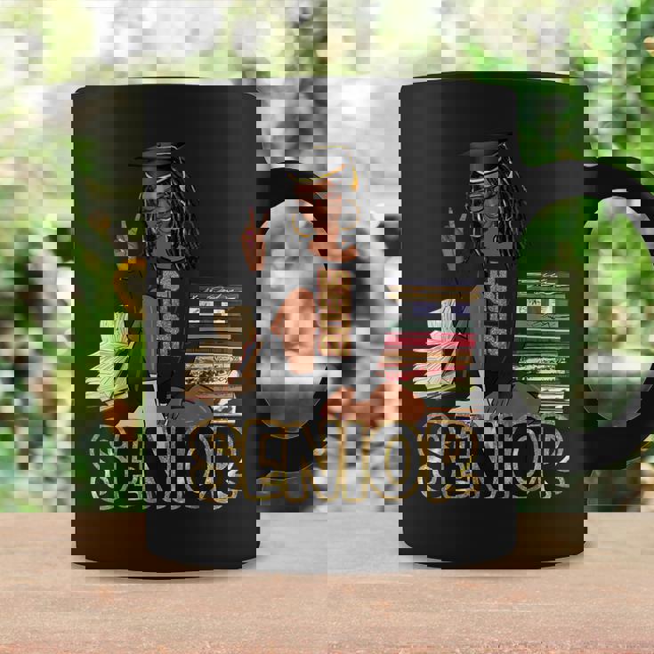 Senior 2025 Class Of 2025 Graduation Black Girl Afro Woman Coffee Mug Gifts ideas