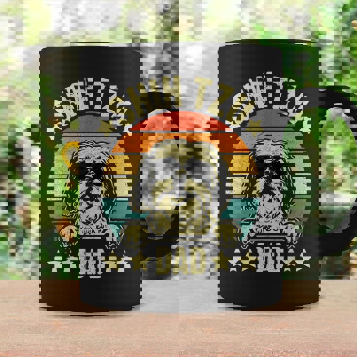 Shih Tzu Dad Father's Day Pet Dog Breed Pet Paw Coffee Mug Gifts ideas