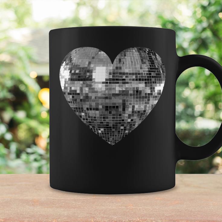 Silver Disco Ball Heart Tassen Geschenkideen