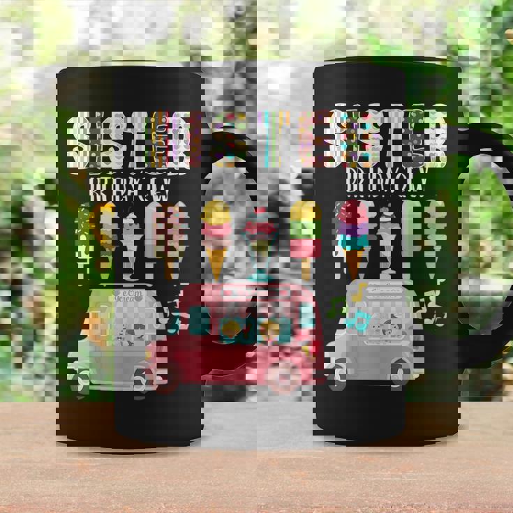 Sister Birthday Crew Ice Cream Truck Bday Ice Cream Party Taza de café Ideas de regalos