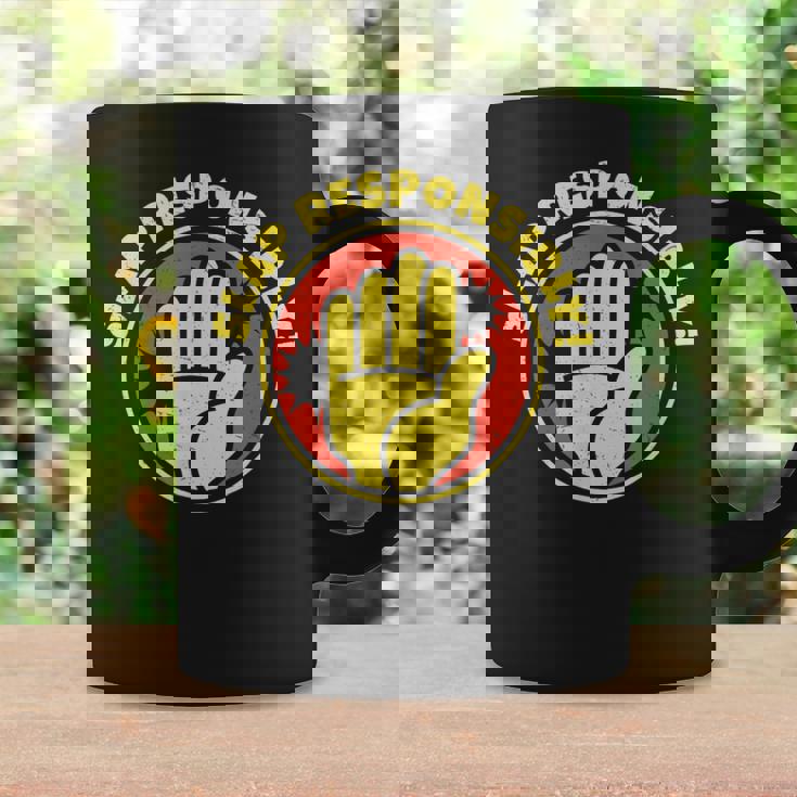 Slap Responsablemente Para El Campeón De Slapboxing Atleta De Boxeo Slap Taza de café Ideas de regalos