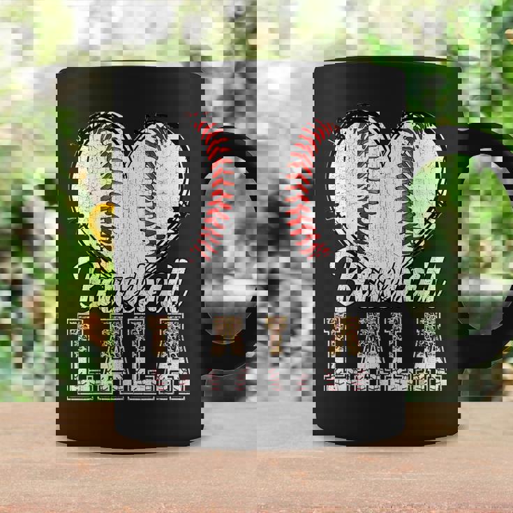 Softball Baseball Lala Heart Leopard Print Mother's Day Coffee Mug Gifts ideas