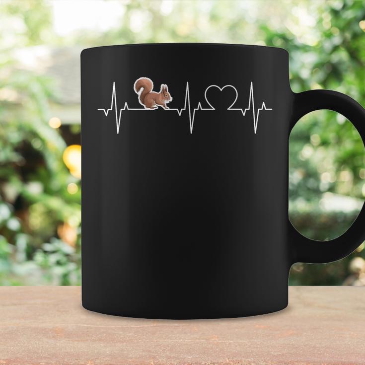 Squirrel Heartbeat Squirrel Ekg Heart Squirrel Tassen Geschenkideen