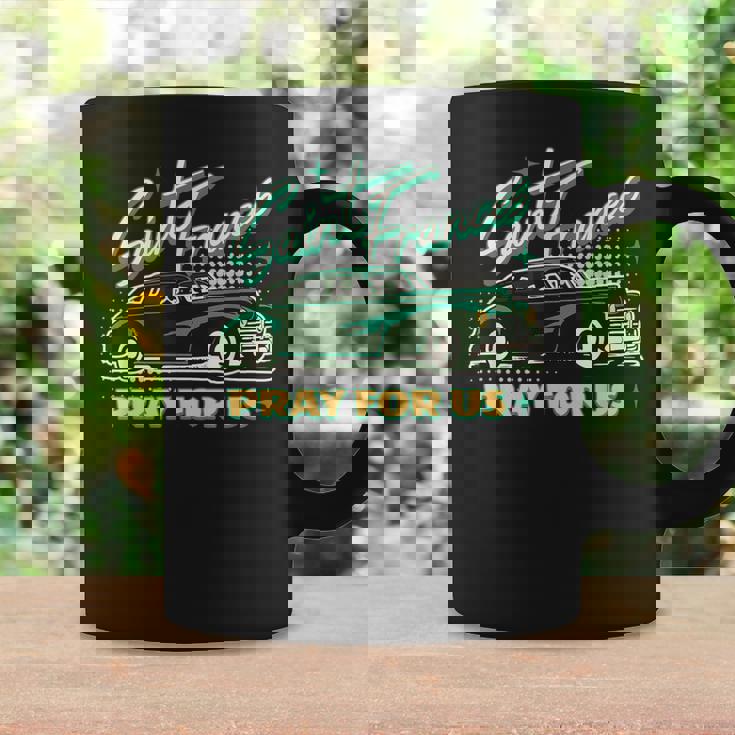 St Frances Of Rome Patron Saint Of Drivers Driving Catholic Graphic Print Coffee Mug Gifts ideas