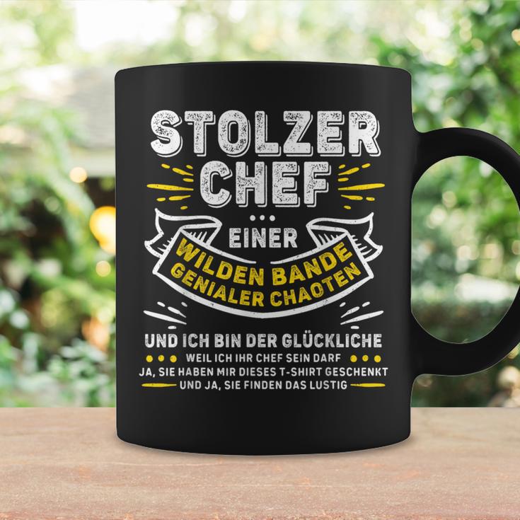 Stolzer Chef Einer Genialen Chaos Gang Saying Tassen Geschenkideen