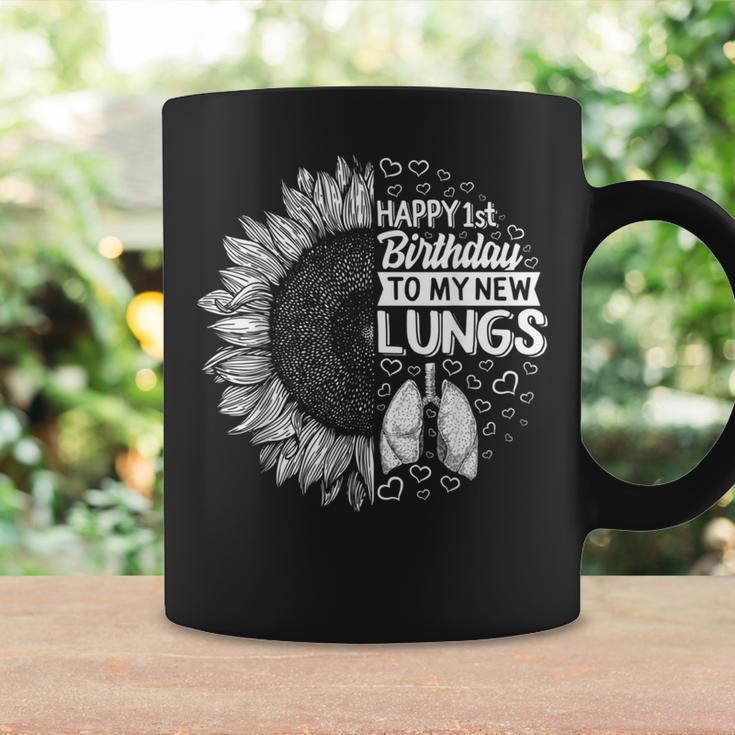 Survivor Of Lung Transplantation Happy 1St Birthday My New Lunge Tassen Geschenkideen