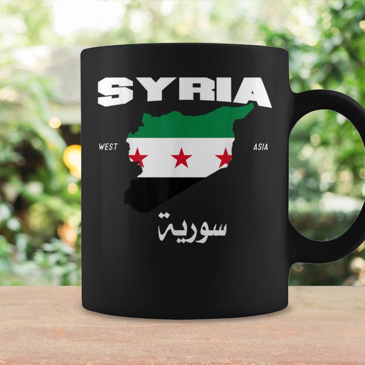 Syrian Revolution Flag Map Syria Situation Of Syria Tassen Geschenkideen