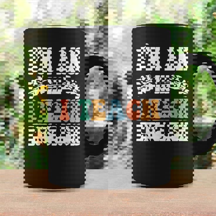 I Teach English I'm An Esl Ell Esol Teacher Appreciation Taza de café Ideas de regalos