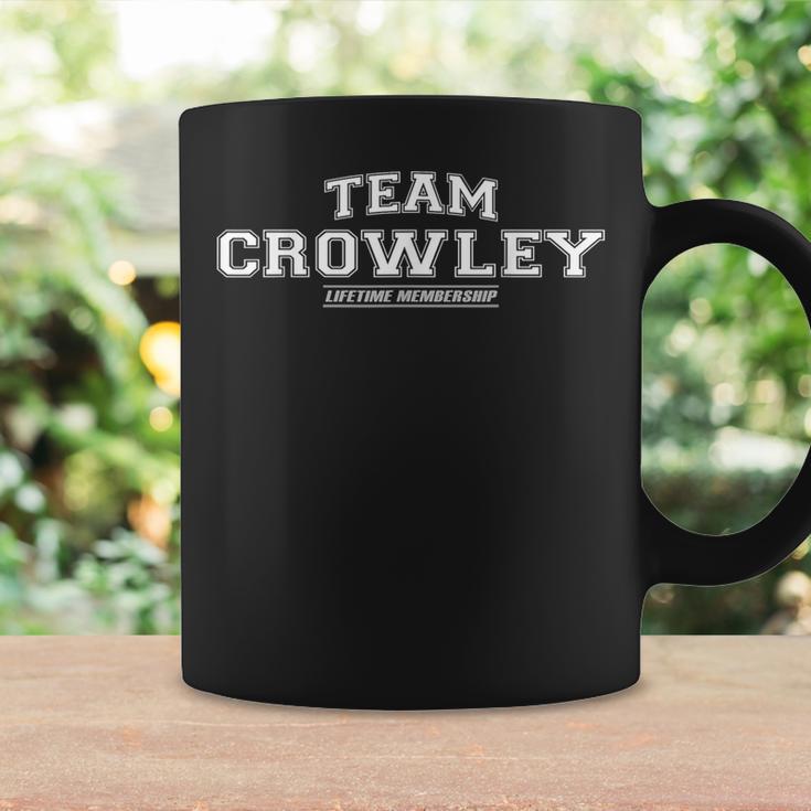 Team Crowley Proud Surname Last Name Tassen Geschenkideen