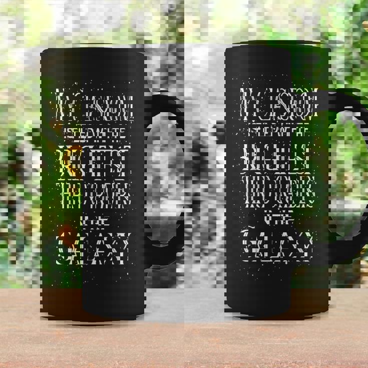 Third Grade Teacher Quote Cosmic Space Galaxy Themed Graphic Print Coffee Mug Gifts ideas