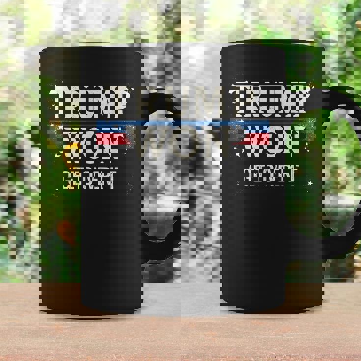 Trump Ganó Get Super It Trump 2024 Taza de café Ideas de regalos