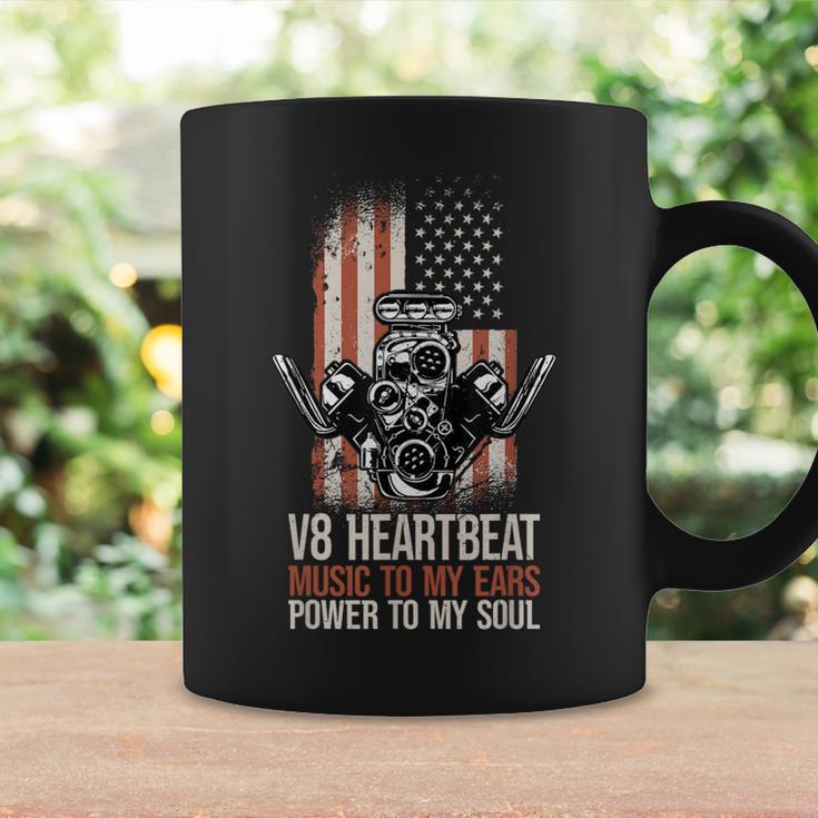 V8 Heartbeat American Muscle Cars Usa Engine8 Muscle Car Tassen Geschenkideen