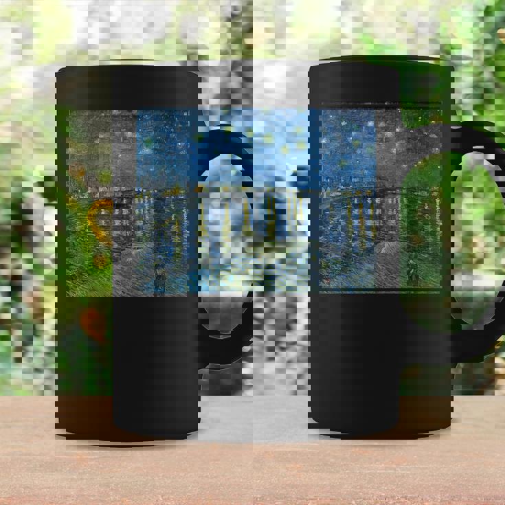Vincentan Gogh Noche Estrellada Sobre El Ródano Taza de café Ideas de regalos