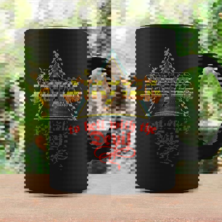 Vintage Faith Quote To Hell With The Devil Metal Music Coffee Mug Gifts ideas