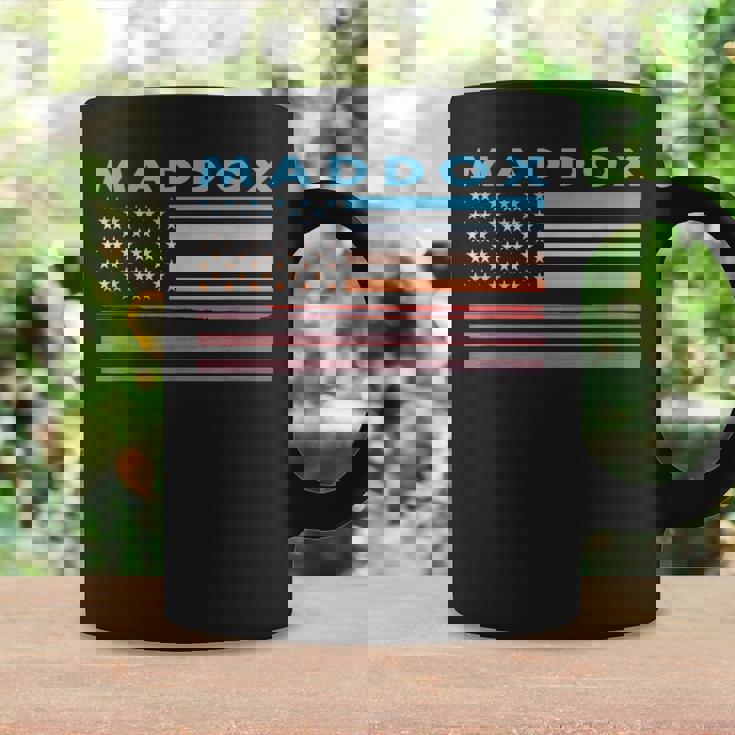 Vintage Sunset American Flag Maddox Maryland Graphic Print Coffee Mug Gifts ideas