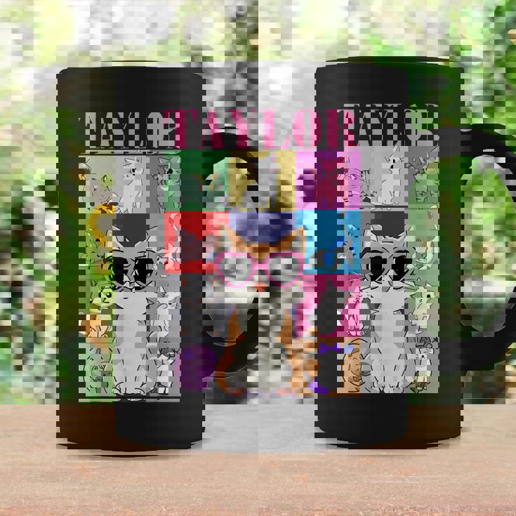 Vintage Taylor First Name Personalized Cat Birthday Party Coffee Mug Gifts ideas