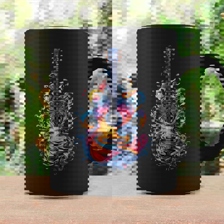 Watercolor Guitar Instrument With Splash Guitar Coffee Mug Gifts ideas