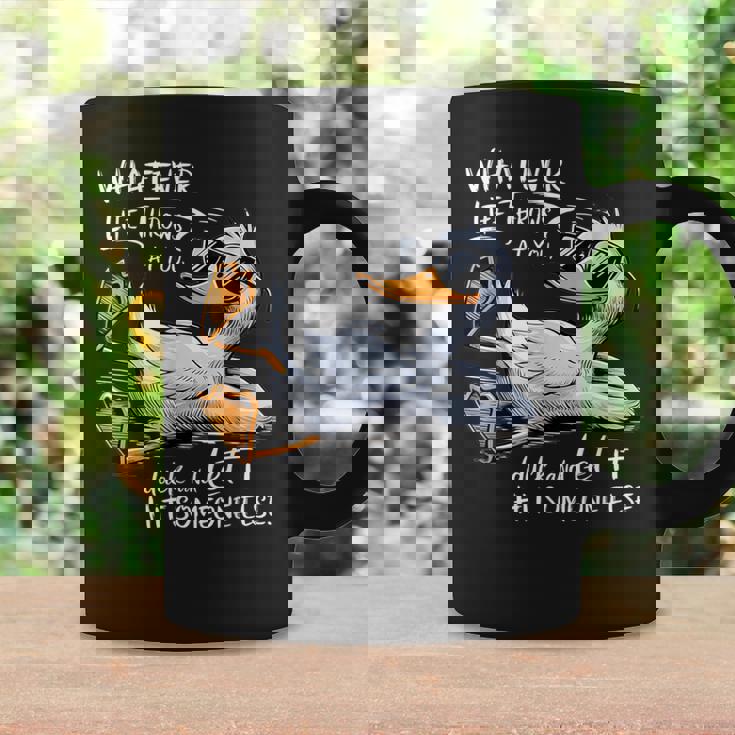 MissDaisy Funny Duck Coffee Mug - 11oz Ceramic Sarcastic Humor Cup Gift For Coworkers & Friends