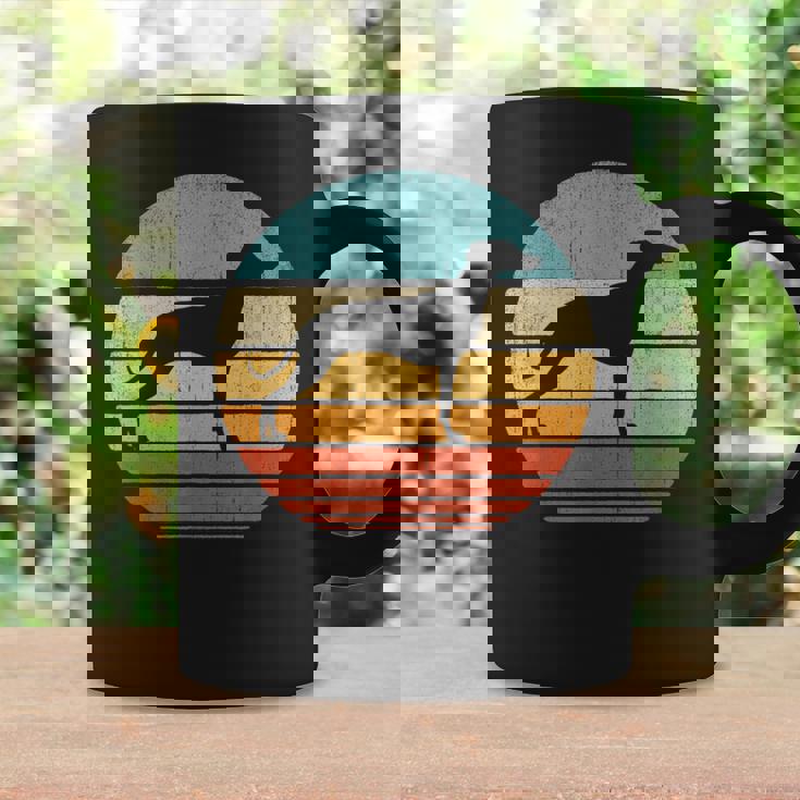 Whippet Retrointage 60S 70S Sunset Snap Perro Amantes Hombres Taza de café Ideas de regalos